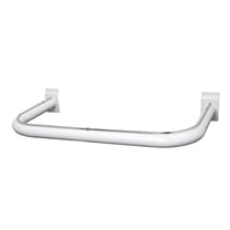 Econoco - SW681/W - White U-Shaped Round Tubing Hangrail for Slatwall - Sold in Pack of 10