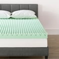 thumbnail image 3 of Crown Comfort 4 Inch Egg Crate Memory Foam Mattress Topper with Calming Aloe, 3 of 5