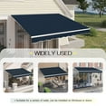 thumbnail image 5 of DEXS Spacious Patio Awning, Manual Retractable Outdoor Sun Shade Canopy, Durable for Deck and Door Shelter, Ideal for Patio Lounging, Garden Protection, UV-Resistant 13x9.8 ft-Navy, 5 of 8