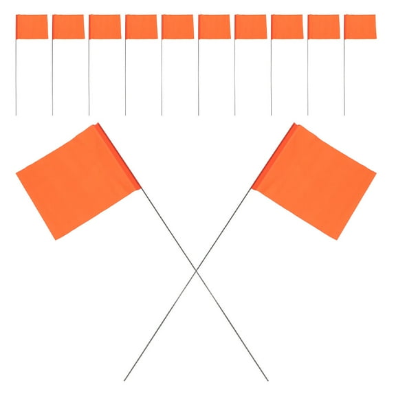 25pcs Marking Flags Writable Yard Lawn Garden Safety Measuring Marker Flags