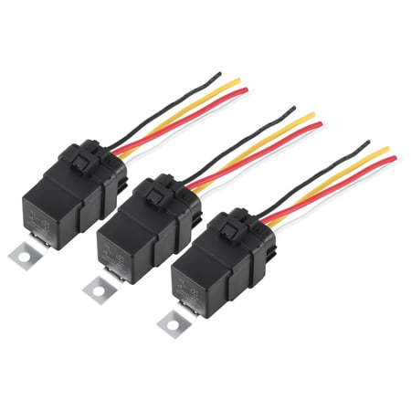 3pcs JD2912 4 Pin DC 12V 40A Car Boat Universal Waterproof Relay Switch Power with Harness Black price history on PriceWatchPro