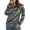 Gray Leopard, variant on Asklazy Women's Pullover Sweaters Long Sleeve Print Knitted Crew Neck Sweater Tops(a Little Run Big)