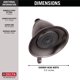 thumbnail image 3 of Cabezal de regadera Delta RP34355RB Touch Clean con tres funciones de rociado, 3 of 5