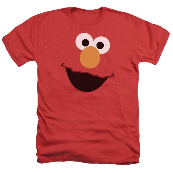 Sesame Street - Elmo Face - Heather Short Sleeve Shirt - XXX-Large