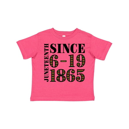 

Inktastic Juneteenth Since 6-19-1865 Gift Toddler Boy or Toddler Girl T-Shirt