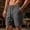 Black, variant on WIZUTIZ Men's Solid Color Casual Sports Elastic Waist Drawstring Pocket Shorts Polyester Relaxed Fit Lightweight Summer Athletic Bottoms for Outdoor Daily Wear