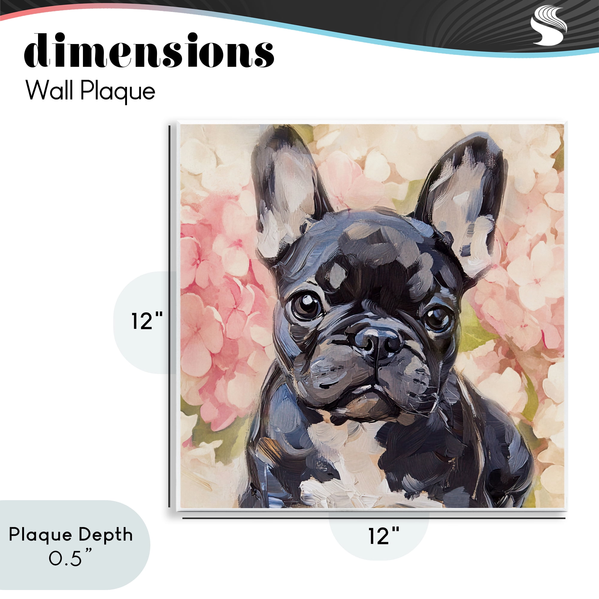 Stupell Industries Sweetest Little Bulldog Wall Plaque Art, design by Tina LeCour