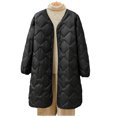 thumbnail image 5 of Roncen Puffer Jacket Women Oversized Lightweight Warm Jacket Button Down Fall Winter Coat with Pockets, 5 of 6