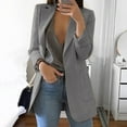 thumbnail image 4 of Skymirror Blazer Lapel All-match Open Front Stylish Women Suit for Daily Life, 4 of 8