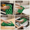thumbnail image 6 of 2 Pcs Funny Kitchen Towels,Green Christmas Tree Pattern Microfiber Dish Towels,Kitchen Tea Towels,Kitchen Towel Set (18" X 26"), 6 of 7
