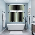 thumbnail image 3 of Light Green Black Ombre Kitchen Curtains Sets for Windows 36 Inch Length, Modern Gradient Abstract Art Rod Pocket Window Treatments Tier Curtains and Valances Set for Bedroom/Bathroom, 3 of 8