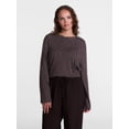 thumbnail image 2 of Scenario Women's Oversized Tee with Long Sleeves, Sizes XS-XXXL, 2 of 6