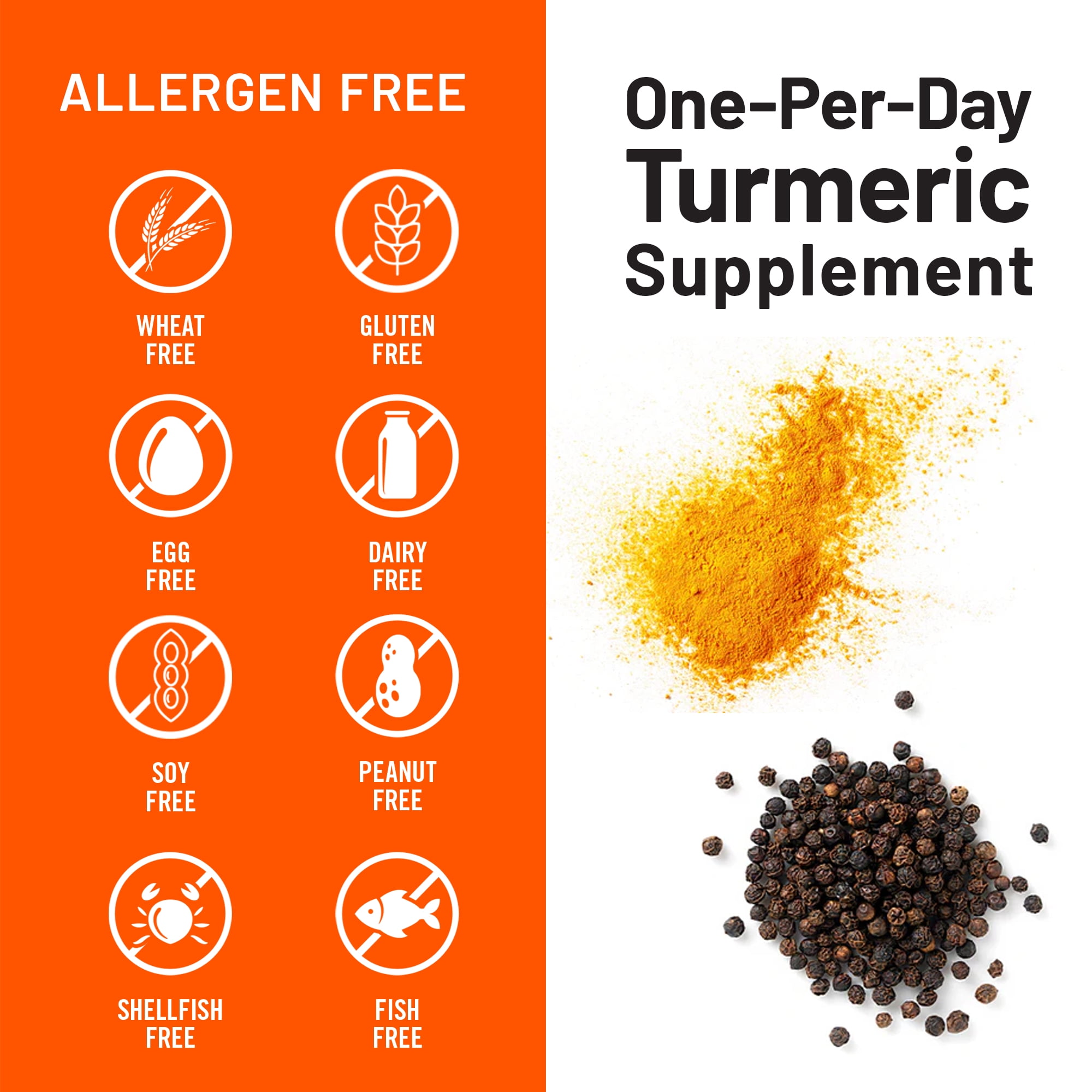 NatureWise Turmeric Curcumin 500mg + Bioperine Black Pepper - 90 Count[90-Day Supply]