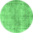 thumbnail image 1 of Ahgly Company Indoor Round Abstract Emerald Green Modern Area Rugs, 5' Round, 1 of 4