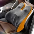thumbnail image 4 of Huanglei Back Support Pillow For Chair Lumbar Support Pillow For Car Gaming Chair Memory Foam Back Cushion With Removable Pillowcase Ergonomic For Improve Sitting Posture, 4 of 5