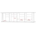 thumbnail image 4 of Prepac Wall Mounted Desk Hutch White, 4 of 4