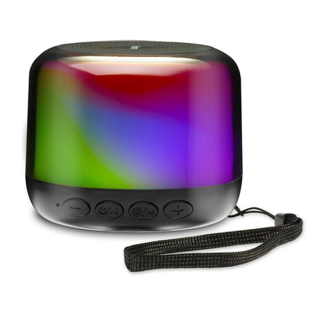 iHome Bluetooth Mini Speaker, Rechargeable, Color-Changing Light Effects