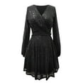 thumbnail image 6 of Women's Sequin Loose Fitting Dress Party Long Sleeved Casual Loose Mini Short Dress plus Size Wedding Guest Outfits for Women Metallic Formal Dresses for Women Full Length Dress Long Formal Christmas, 6 of 7