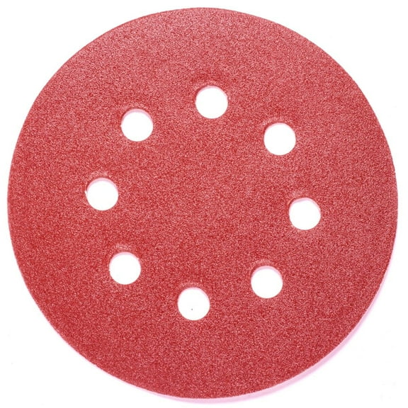 50PCS 5in Sanding Discs 180 Grit Hook Loop Sandpaper 8-Hole Orbital Sander Paper
