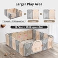 thumbnail image 4 of Baby Playpen UANLAUO plegable con puerta de extensión de 2 paneles, 4 of 7