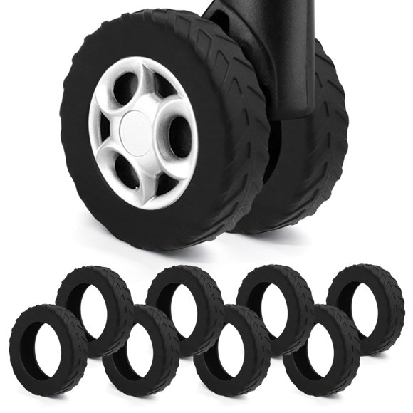 Fundas de equipaje de silicona UMUST para ruedas giratorias de 5-6 cm