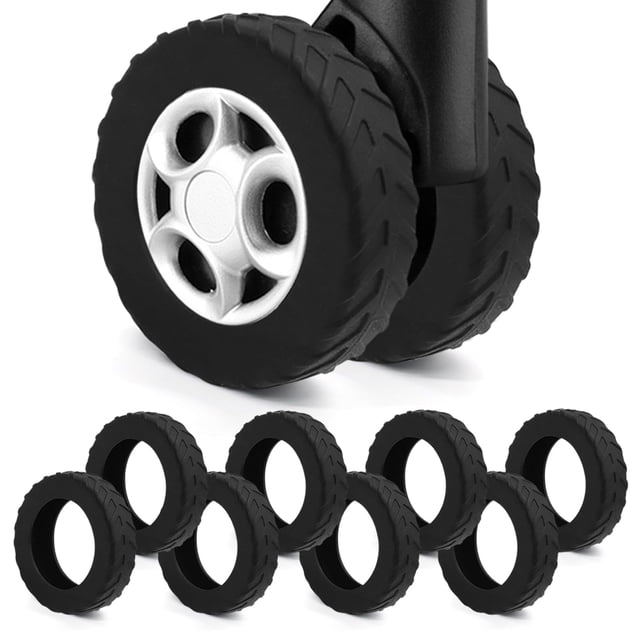 Fundas de equipaje de silicona UMUST para ruedas giratorias de 5-6 cm