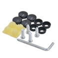 thumbnail image 4 of Tornillos de Marco de Placa de Matrícula de Acero Inoxidable Macarena Sujetadores + Conjunto de Tapones de Rosca Negros Assy de marco de placa de matrícula, 4 of 7