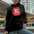 thumbnail image 2 of Retro Love Bites Candy Romantic Holiday Perfect Gift, Black Hooded Sweatshirt or Hoodie, 2XL, 2 of 5