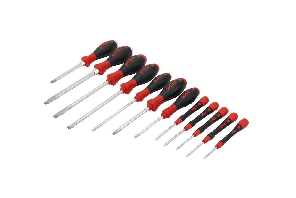 Wiha 12 Piece Screwdriver Set Picofinish Precision Softfinish Standard And Xheavy Duty