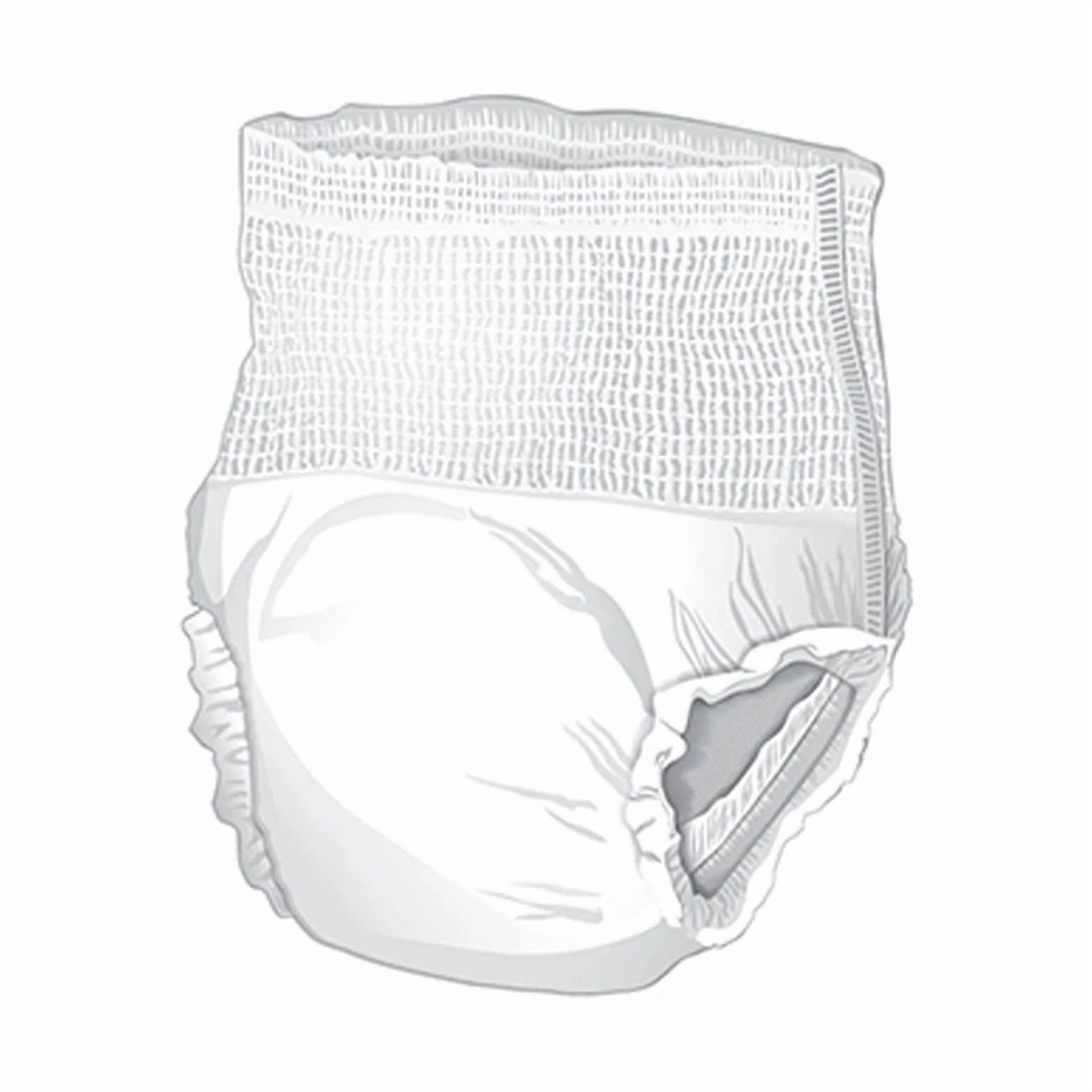 CIRCLE- 18 Mckesson Adult Disposable Cloth Like Underwear Diapers L Moderate Absorbency