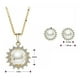 thumbnail image 2 of Cadena Dije Y Aretes Flor Perlas Rio Swarovski Oro 14k Lam dorado Unitalla, 2 of 5