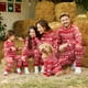 thumbnail image 1 of Conjunto de pijama de manga larga con estampado navideño tradicional para toda la familia, conjunto de ropa de fiesta familiar (resistente al fuego), 1 of 5