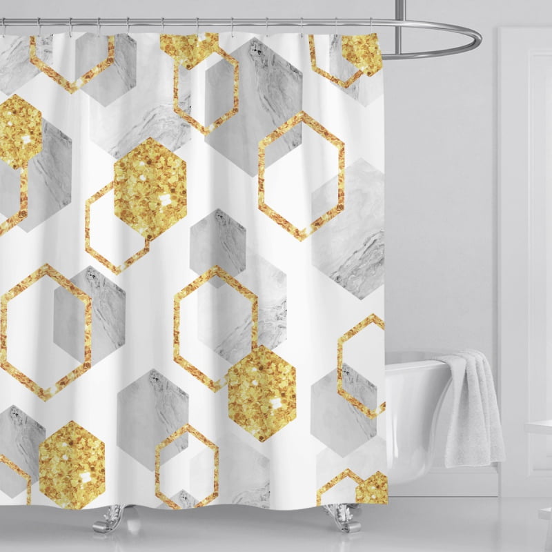 3D Digital Printed Waterproof Mouldproof Bathroom Shower Curtain Bath Shade 