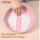 thumbnail image 4 of Juego de utensilios de cocina JEETEE Pink Antiadherente Induction 23 piezas con granito, 4 of 9