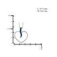 thumbnail image 2 of JewelersClub Blue Diamond Accent Sterling Silver Heart Pendant, 18", 2 of 4