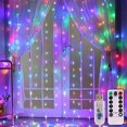 thumbnail image 3 of 3*3m 300 Led Rgb Twinkle Fairy colorido boda fiesta hogar Decoración Navidad Led guirnalda ventana cortina luces Led oso de fresa Hogar, 3 of 5