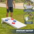 thumbnail image 5 of GoSports 4 x 2 ft Resort Collection All Weather Cornhole Board Set - Regulation Size - White DIY, 5 of 6