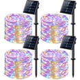 thumbnail image 1 of JMEXSUSS Paquete de 2 luces solares de Halloween de color naranja, 33 pies, 100 luces LED solares para exteriores, luces solares impermeables para árbol, patio, jardín, decoraciones de Acción de Graci, 1 of 4