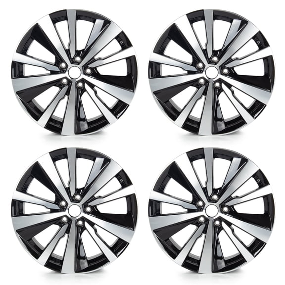 4-Pack 19" Replacement Rim for Nissan Altima 2019-22 Wheel, 19x8-inch Machined Black Wheel Rim 5x114.3mm ET55