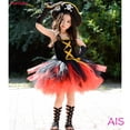 thumbnail image 2 of Disfraz De Pirata De Halloween Para Niñas , Con Sombrero , Tutú , Ropa De Cosplay Negra, 2 of 4