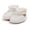 White, variant on Xijirk Solid Rib Knit Lined Baby Booties Adjustable Strap Warm Crib Shoes Winter Pre Walker Footwear Beige,0-6 Months