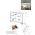 thumbnail image 3 of K and B Furniture Co Inc Contemporary 8 Drawer Dressers-Champagne Finish, 3 of 3