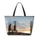 thumbnail image 2 of Fotbe Elephant Giraffe Bolsa de Viaje para Playa - Resistente al Agua, Bolsa Tote de Gran Capacidad y Ligera con 7 Bolsillos para Mujeres y Hombres, 2 of 7