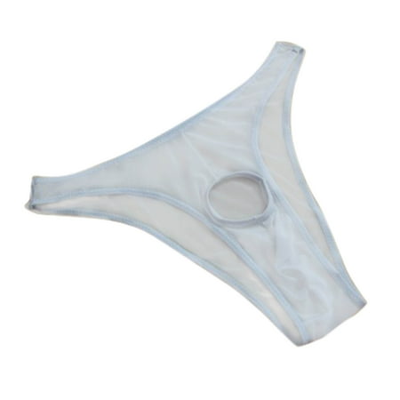 

TOYFUNNY Underwear Men Passion T-Back Perspective Gauze Hole Underpant