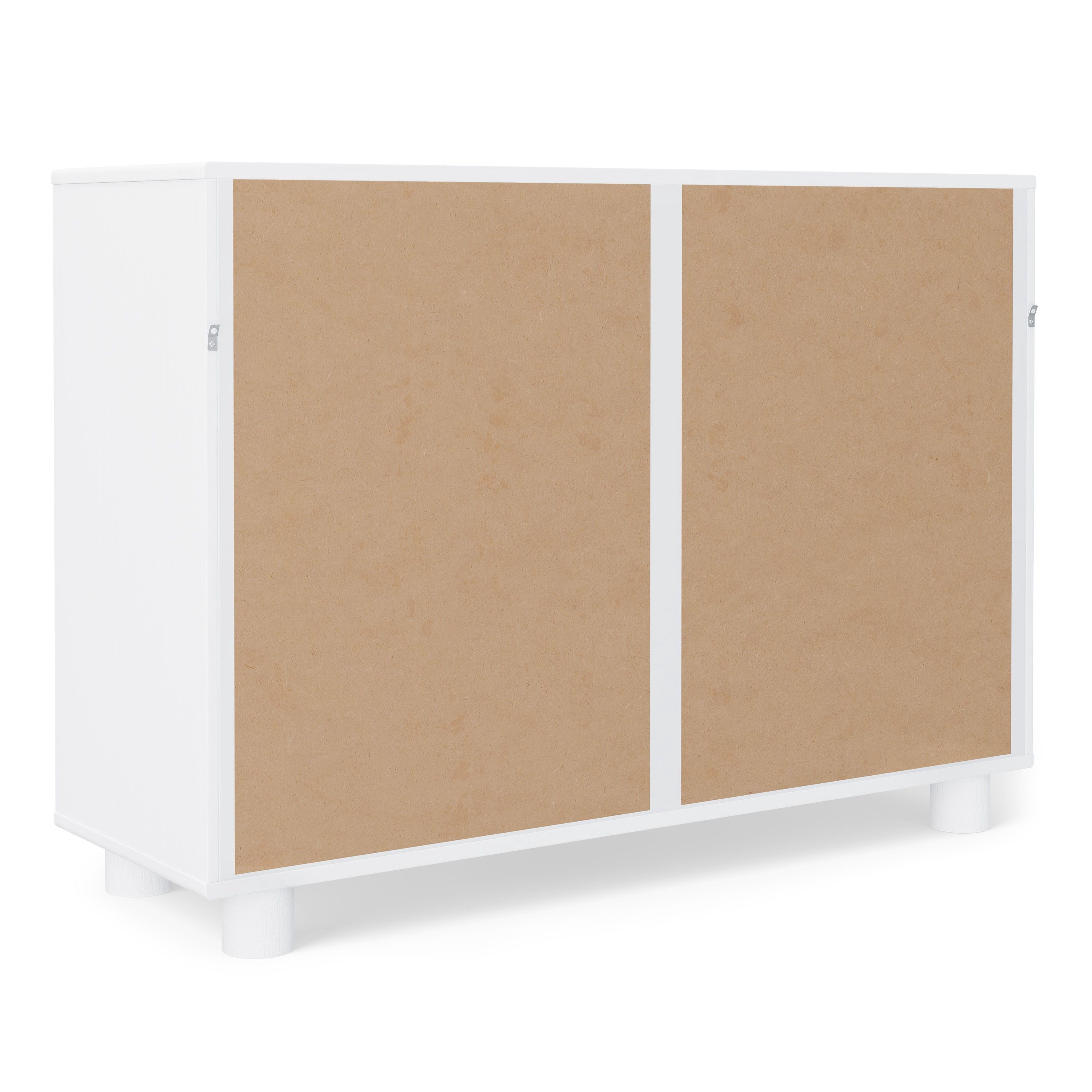 Mainstays Kids Arched Storage Accent Cabinet with Acrylic Doors, White