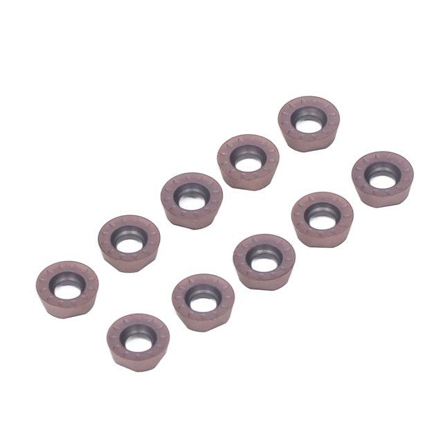 Insertos de torneado, 10 piezas de insertos de carburo Inserto de cortador de carburo Insertos de torneado redondos Acabado de lujo