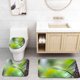 thumbnail image 1 of ABPHQTO Serpiente verde azul y amarilla Juego de alfombras de baño de 3 piezas Alfombra de baño Alfombra de contorno y tapa de inodoro, 1 of 2