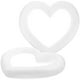 thumbnail image 4 of 2pcs anillo de espuma de navidad diy artesanía en forma de corazón de espuma guirnalda decoración festival anillo colgante (blanco), 4 of 6