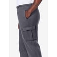 thumbnail image 4 of KingSize Men's Big & Tall Fleece Cargo Sweatpants, 4 of 6