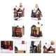 thumbnail image 3 of piezas de adornos navideños de mesa luminosos para casitas pequeñas, adornos de resina coloridos, estilo aleatorio, 3 of 5